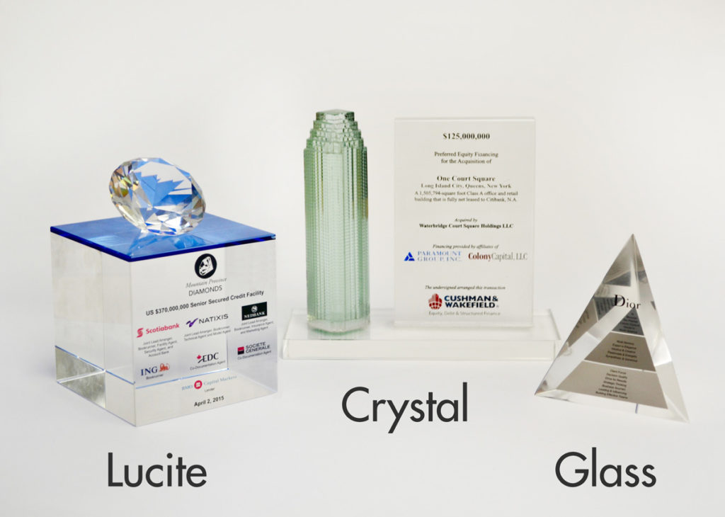 DealGifts - Materials - Lucite Crystal Glass